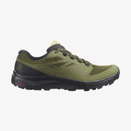 Scarpe Trekking Salomon OUTLINE WIDE GORE-TEX Uomo Verde Oliva IT 1-E93